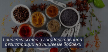 СГР на пищевые добавки