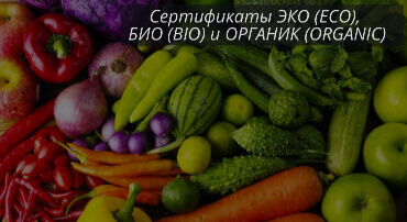 Сертификат ЭКО БИО ОРГАНИК